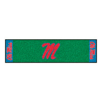 University of Mississippi (Ole Miss) Light Blue Putting Green Mat - 1.5ft. x 6ft.