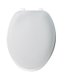 Bemis Elongated White Plastic Toilet Seat