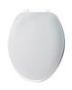 Bemis Elongated White Plastic Toilet Seat