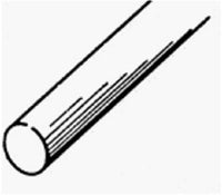 K&S 7/16 in. D X 12 in. L Stainless Steel Unthreaded Rod