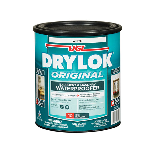 Drylok Low Gloss White Latex Waterproof Sealer 1 qt. (Pack of 4)