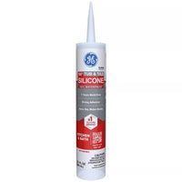 GE Tub & Tile Clear Silicone 1 Tub and Tile Caulk Sealant 10.1 oz (Pack of 12)