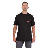 Milwaukee Gridiron M Short Sleeve Men's Round Neck Black Tee Shirt
