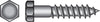 Hillman 1/2 in. X 3 in. L Hex Hot Dipped Galvanized Steel Lag Screw 50 pk