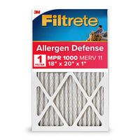 3M Filtrete Allergen Defense 18 in. W X 20 in. H X 1 in. Polypropylene 11 MERV Pleated Air Filter (Pack of 4)
