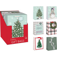 Paper Images Assorted Holiday Large Treated Gift Bag (Pack of 48)