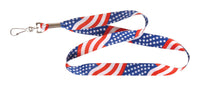HILLMAN American Flag Polyester Multicolored Decorative Key Chain Lanyard - Deal of The Week