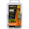 Hillman POWERPRO ONE No. 8  S X 2-1/2 in. L Star Flat Head Multi-Material Screw  (Pack of 5)