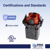 Sigma Electric ProConnex 3/8 in. D Die-Cast Zinc Double Snap Lock Connector For AC, MC and FMC/RWFMC