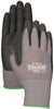 Bellingham Nitrile Tough Palm-dipped Grip Gloves Black/Gray M 1 pk