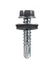 Hillman No. 12-14 X 1 in. L Hex Hex Head Self- Drilling Screws 100 pk