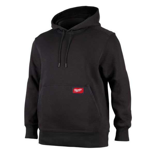 Sudadera con capucha y mangas con banda Milwaukee M para hombre, color negro