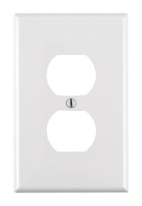 Leviton Midway White 1 gang Nylon Duplex Outlet Wall Plate 1 pk (Pack of 20)