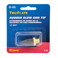Tru-Flate Brass Air Blow Gun Rubber Tip 1/8 in.