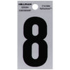 2 inch BLK/SLV #8 ADHV 1PC (A)