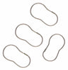 Zenith Zenna Home Chrome Silver Metal Shower Curtain Rings 12 pk