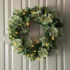 Celebrations LED Prelit Multicolored/Warm White Mixed Pine Wreath 24 in.