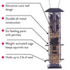 Perky-Pet Wild Bird 2 lb. Metal/Plastic Bird Feeder 6 ports (Pack of 2)