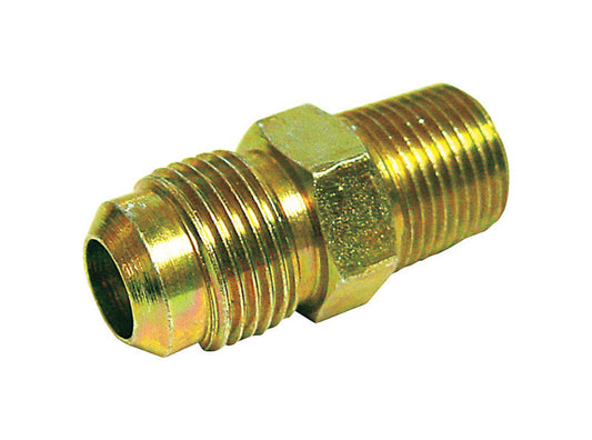 JMF 3/8 in. Flare x 1/4 in. Dia. Male Brass Adapter (Pack of 10)