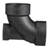 Charlotte Pipe 3 in. Hub X 3 in. D Hub ABS 90 Degree Elbow
