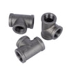 BK Products 3/4 in. FPT  x 3/4 in. Dia. FPT Black Malleable Iron Tee
