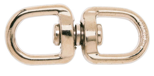 Campbell Chain 3/4 in. Dia. x 3 in. L Nickel-Plated Zinc Double Eye Swivel 100 lb. (Pack of 10)