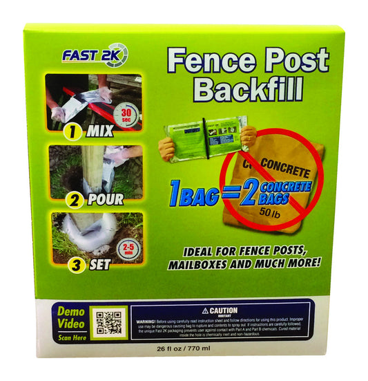 Fast 2K Fence Post Backfill 26 oz Gray