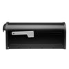 Architectural Mailboxes Winston Classic Galvanized Steel Post Mount Black Mailbox