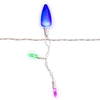 Celebrations Platinum LED C9 Multicolored 70 ct Icicle Christmas Lights 9 ft.