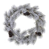 Celebrations Home 30 in. D LED Prelit Multicolored Snowy Scotch Pine Wreath (Pack of 4)