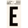 Hy-Ko 2 in. Reflective Black Vinyl Letter E Self-Adhesive 1 pc. (Pack of 10)
