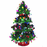 FC Young Multicolored Tinsel Christmas Tree 14 in. (Pack of 6)