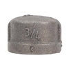 BK Products 3/4 in. MPT Black Malleable Iron Cap (Pack of 5)