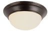 Bel Air Lighting Athena 6 in. H X 12 in. W X 12 in. L Oil Rubbed Bronze Black Ceiling Fixture