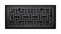 Tru Aire 4 in. H X 12 in. W 1-Way Matte Steel Floor Diffuser
