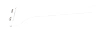 Knape & Vogt White Steel Regular Duty Bracket 16 Ga. 14 in. L 160 lb. (Pack of 10)