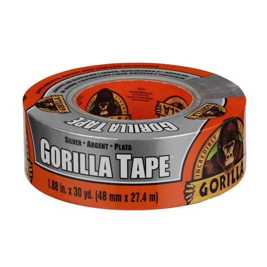 Gorilla 1.88 in. W x 30 yd. L Silver Duct Tape