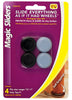 Magic Sliders Gray 1 in. Adhesive Plastic Floor Slide 4 pk