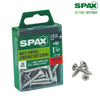 SPAX No. 10 x 1-1/4 in. L Phillips/Square Flat Head Zinc-Plated Steel Multi-Purpose Screw 20 each