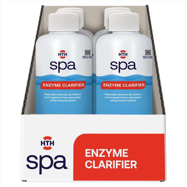 Limpiador enzimático líquido para spa HTH, 1 pt (paquete de 6)