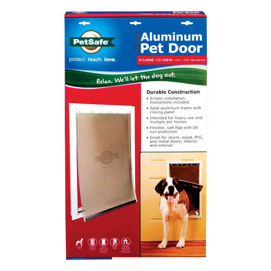 Pet Safe Ppa00-10862 13-5/8 X 23 Xl Aluminum Freedom Pet Door