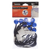 Keeper Black/Blue Bungee Ball Cord 12 in. L X 0.1565 in. 10 pk