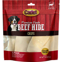 Gourmet Dog Treats, Rawhide Chips, Natural, 1-Lb.