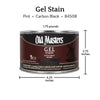 Old Masters Semi-Transparent Carbon Black Oil-Based Alkyd Gel Stain 1 pt