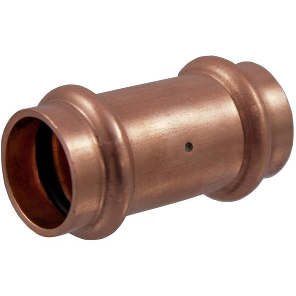 Acoplamiento de cobre forjado NIBCO de 1 pulg. para prensar x 1 pulg. de diámetro, paquete de 5