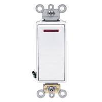 Leviton 20 amps Single Pole Rocker Illuminated Rocker Switch White 1 pk - Deal of The Week