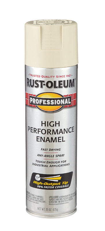 Rust-Oleum Professional Almond Spray Paint 15 oz (Pack of 6)