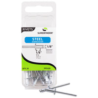 Steel Rivet, Short, 25-Pk. (Pack of 5)