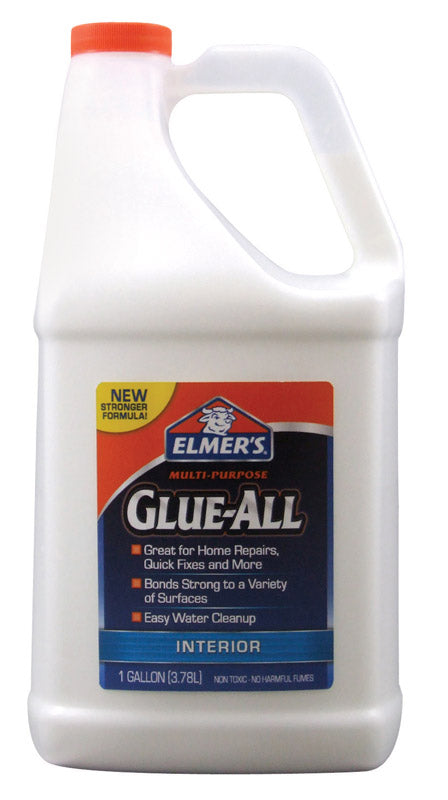 Elmer's Glue-All High Strength Polyvinyl acetate homopolymer Glue 1 gal. (Pack of 2)