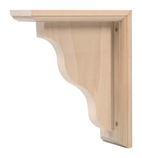Waddell Natural Hardwood Bracket 7 in. L 5 lb